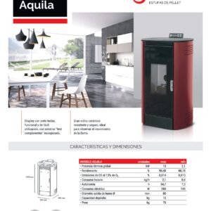 Estufa Pellet modelo Aquila