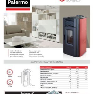 Estufa de Pellet Palermo