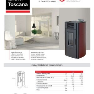 Estufa de Pellet Toscana