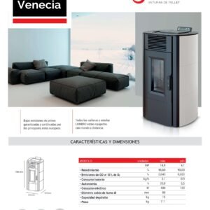 Estufa de Pellet Venecia