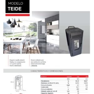 Estufa de Pellet Teide